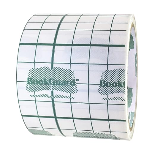 BookGuard 3" Vinyl Archival Bookbinding Book Repair Clear Tape by BookGuard