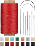 DIUDUS 218 Yards Upholstery Thread Heavy Duty, Waxed Leather Thread Sewing Kit by Diudus