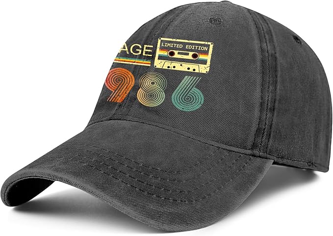 40th Birthday Gifts Women Men 1986 Hats Vintage 1986 Baseball Cap 40th Birthday Gifts for 40 Year Old Fathers Mothers Day
