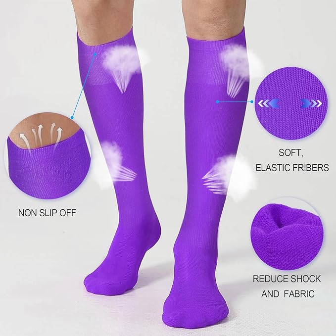 XZQTIVE Baseball Softball Socks and Baseball Softball Belt Combo Set Knee-High Soccer Socks for Kids Youth Adult