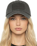 Funky Junque Distressed Vintage Baseball Cap - Embroidered Patch Women's Hat - Holiday, Lifestyle & Patriotic Designs