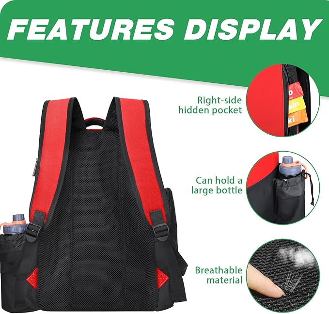 Disc Golf Bag Holds 23+ Discs,Durable Disc Golf Backpack with cooler compartment,Large Capacity Frisbee Bags