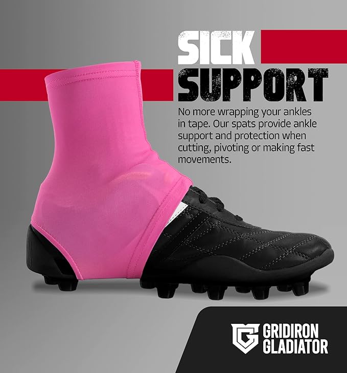 Gridiron Gladiator Cleat Covers - Football Spats - Football Cleat Cover - Cleat Spats for Soccer, Baseball & Softball