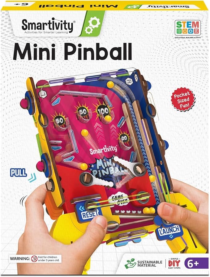 Smartivity DIY Mini Pinball for Kids Ages 6-12 Years | Build Your Own by SMARTIVITY