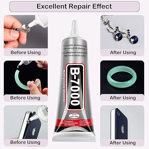 B7000 Jewelry Glue for Jewelry Making, FITTDYHE 3PCS 50ML/1.69 fl oz Clear - Image 4