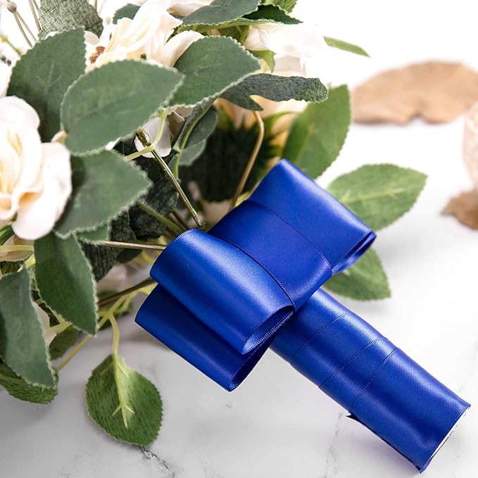 Humphrey's Craft 1-1/2 Inch Cobalt Blue Double Faced Satin Ribbon - Image 5