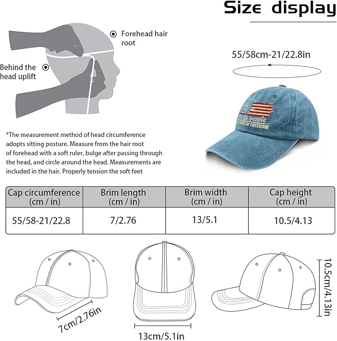 U.S. 250th Anniversary 250 Years Freedoms 1776-2026 Baseball Hats Funny