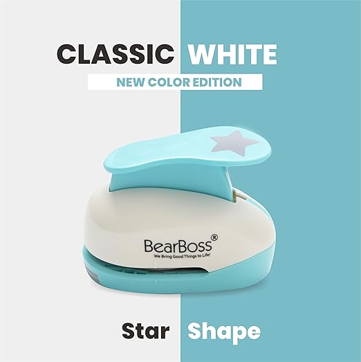 BearBoss Star Paper Punch, Handmade Scrapbook Paper Puncher, Different Size of - Image 3