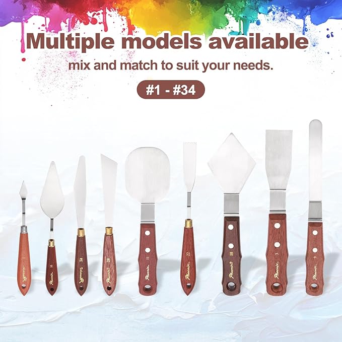 MECCANIXITY Pack of 1 Palette Knife No.1, 6.9" Long Palette Knives - Image 5