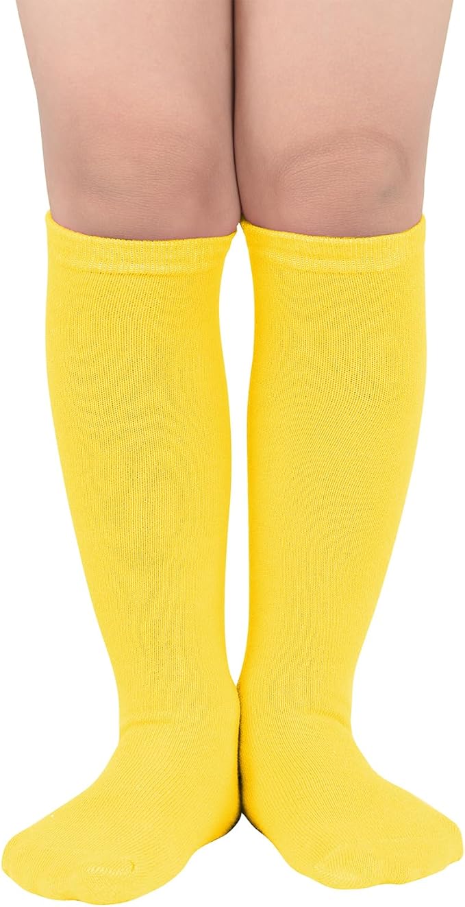 American Trends Kids Toddler Soccer Socks Youth Baseball Softball Football Socks Knee High Accessories for Girls