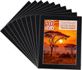 HOTUO 10 Pack Acid Free Black 11x14 Picture Frame Mats by HOTUO