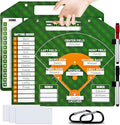 Magnetic Baseball Lineup Board,Baseball Dry Erase Board for Coaches,Softball Coaching Accessories,Baseballs Lineup Cards, Baseballs Clipboard for Coaches with 30 Cards