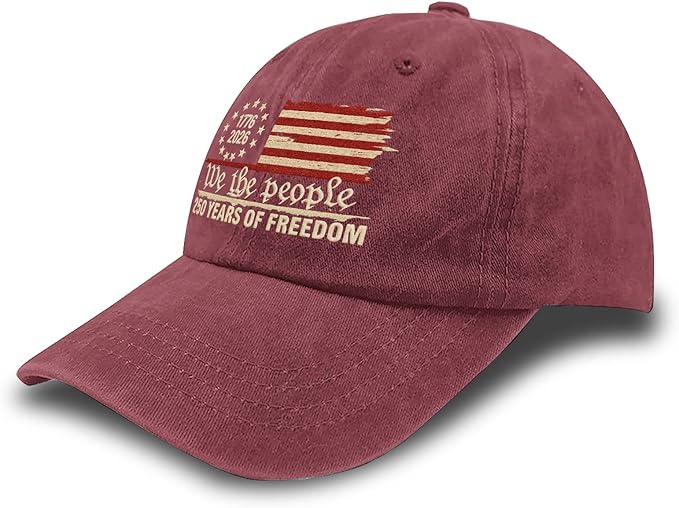 U.S. 250th Anniversary 250 Years Freedoms 1776-2026 Baseball Hats Funny
