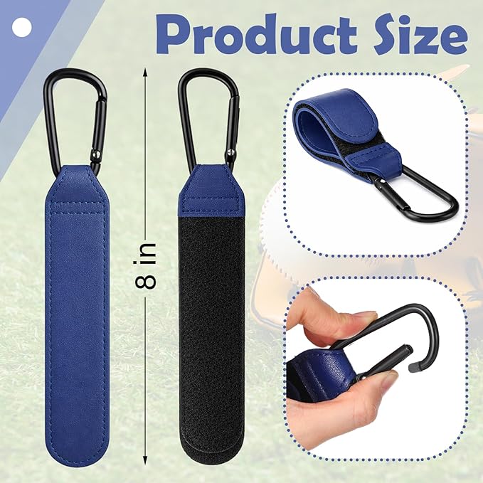 Therwen Adjustable Baseball Glove Clip for Hanging Bags Training Sports Gear Glove Holder Protection Accessory Strap Bag Attachment with Hanging Loops Travel Accessories for Drying