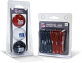 Team Golf NFL Kansas City Chiefs 3 Golf Balls and 50 Golf Tees Logo Imprinted Golf Balls (3 Count) & 2-3/4" Regulation Golf Tees (50 Count), Multi Colored