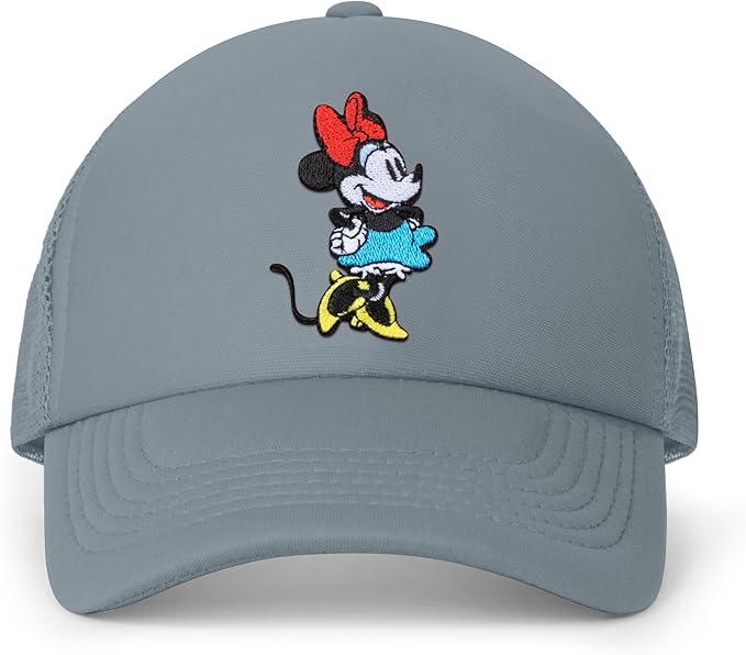 Disney Adult Trucker Hat, Minnie Mouse Mesh Snapback Baseball Cap