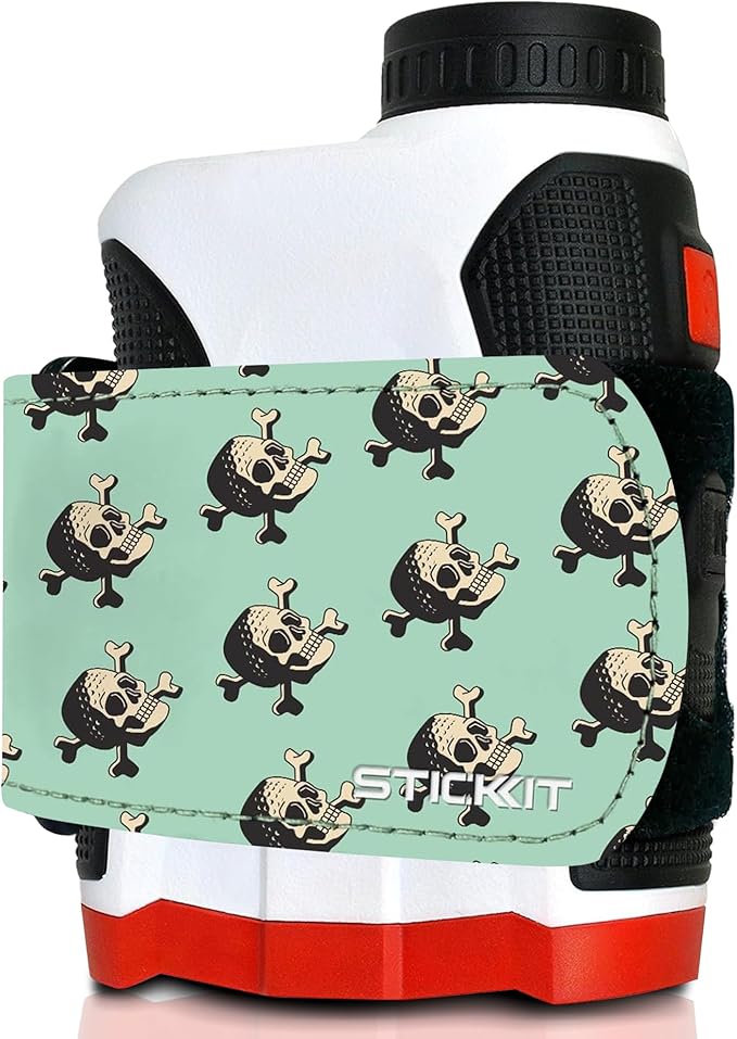 STICKIT Magnetic Rangefinder Strap | Strong Magnet Securely Holds to Golf Carts and Golf Clubs for Easy Access | Slim, Form Fitting, Size Adjustable
