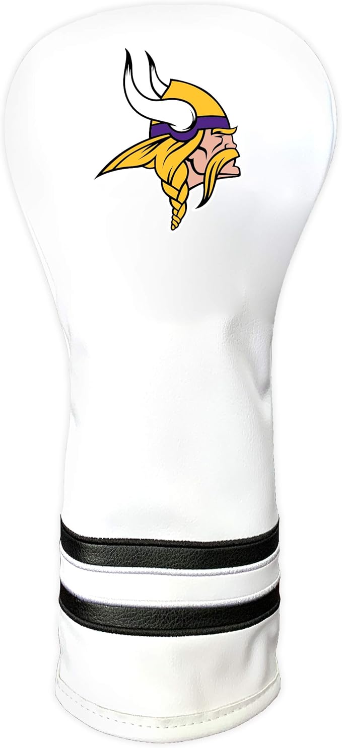 Team Golf NFL Pittsburgh Steelers White Vintage Fairway Head Cover White Vintage Fairway Golf Club Headcover, Form Fitting Design, Retro Design