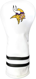 Team Golf NFL Pittsburgh Steelers White Vintage Fairway Head Cover White Vintage Fairway Golf Club Headcover, Form Fitting Design, Retro Design