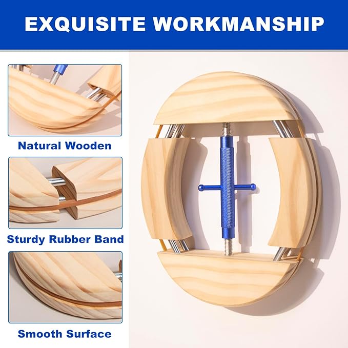 4 Way Hat Stretcher, Hat Stretcher for Fitted Hats, Heavy Duty Hats Shaper Extender w. Lever Wrench for Men All Kind of Caps