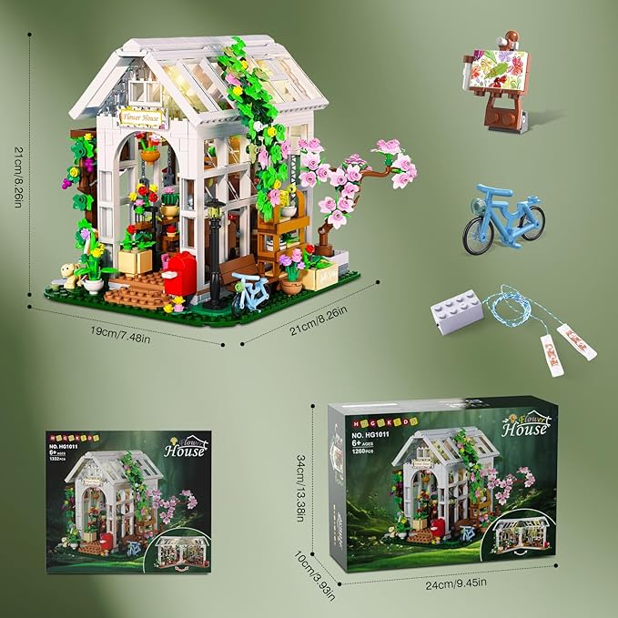 HOGOKIDS Flower House Building Set - Image 9