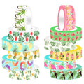 12 Rolls Fruits Washi Tapes, Hawaiian Leaves Cactus Masking Tapes, Colorful by Unknown