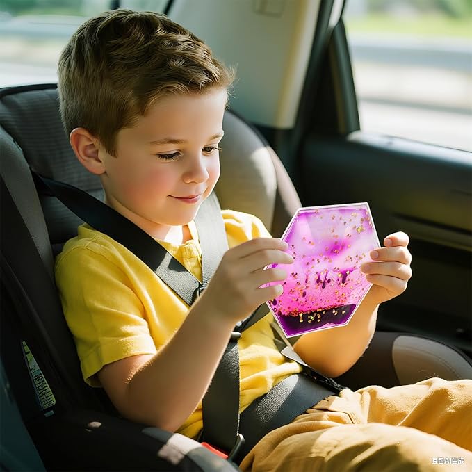 Squishy Liquid Sensory Tiles for Kids – Soft Colorful Hexagonal Tactile Play - Image 5