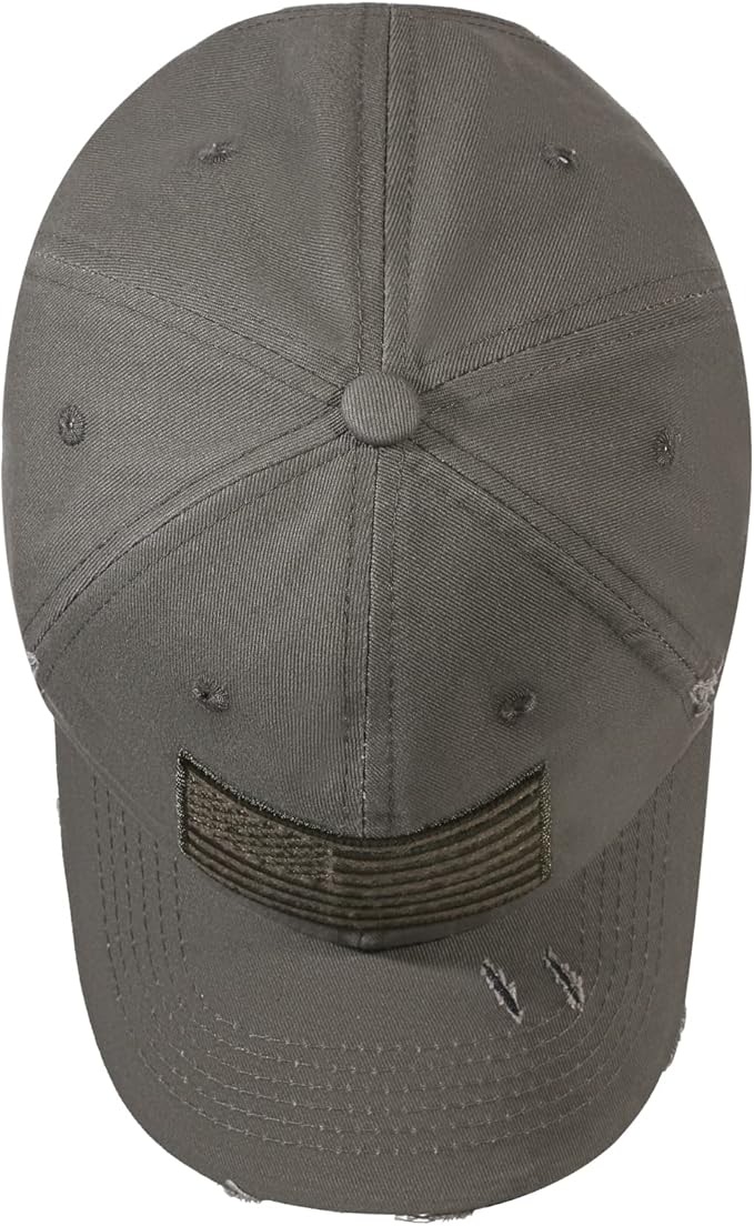 IIN American Flag Baseball Cap for Men Women Low Profile USA Army Tactical Operator Military Plain Dad Hat