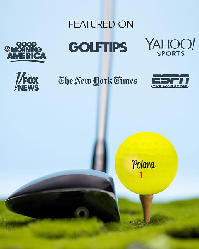 Polara Self-Correcting Golf Balls – High-Performance Golf Balls with Soft Feel, Anti-Slice & Hook Correction, Exceeds USGA Limits, Dimple Design for Maximum Distance, Golf Accessories for Men & Women