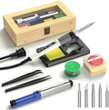 Soldering Iron Kit, 190W Soldering Gun, 110V LED Solder Kit by Crtsweker