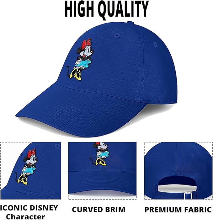 Disney Adult Baseball Cap, Minnie Mouse Adjustable Dad Hat