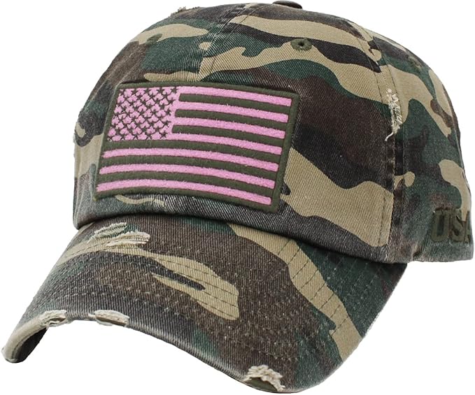 KBETHOS Flag USA America Military Thin Blue Line Thin Red Line Vintage Distressed Baseball Cap Dad Hat Unisex Adjustable…