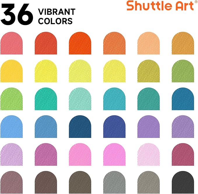 Shuttle Art 36 Colors Fabric Markers, Permanent Shirt Markers - Image 2