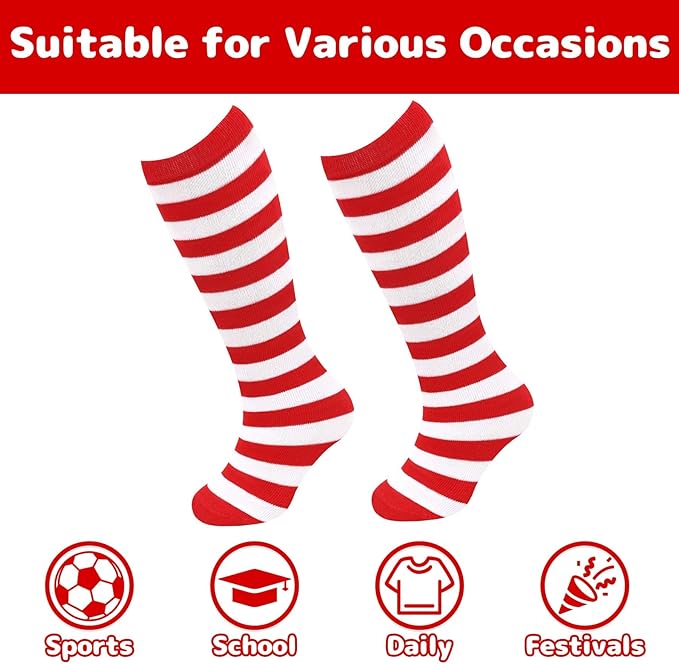 Olreco 1 Pack Toddler Kids Youth Soccer Socks Girls Boys Baseball Socks Youth Knee High Softball Football Accessories Cotton