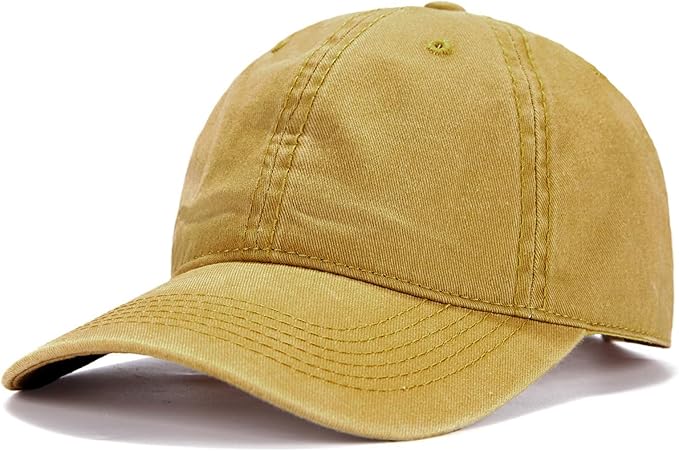 Edoneery Men Women Baseball Cap-Low Profile Adjustable Washed Cotton Golf Dad Hat