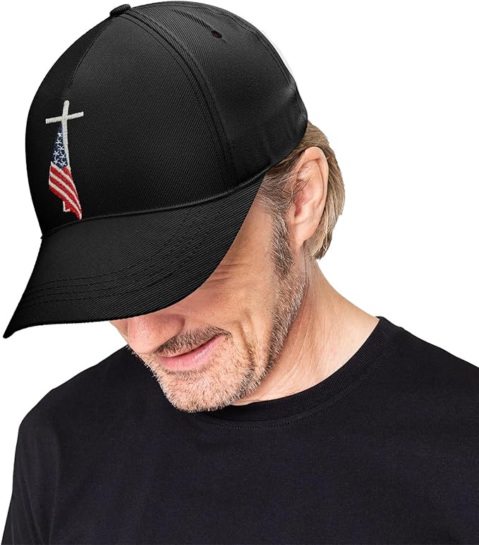 American Flag Trucker Hat for Men Women, Adjustable Snapback Baseball Cap USA Pride Hat Veteran Gifts