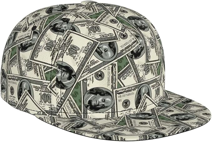 Fashion Snapback Hat for Men Women, Hip Hop Style Baseball Cap Flat Bill Hats Adjustable Trucker Sun Hat
