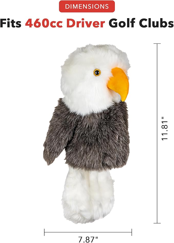 Daphne's Headcovers Eagle Driver Headcover | Premium Driver Headcovers | Funny Golf Club Covers | Stylish Protection for Your Clubs | Men's Golf Gear | Driver Headcover for Men and Women