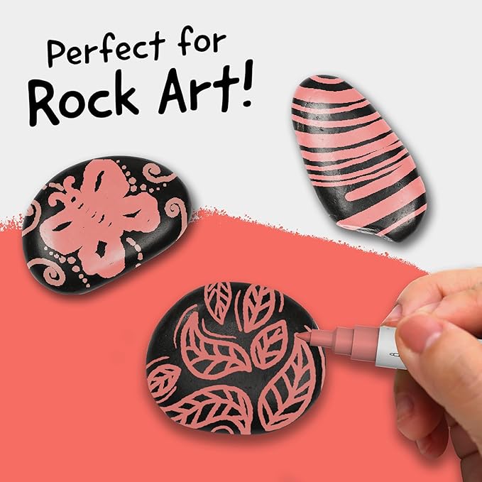 4 Dual Tip Pink Paint Pen Metallic - Image 3
