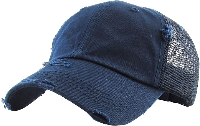 Classic Plain Ponytail Messy High Bun Headwear Adjustable Cotton Trucker Mesh Glitter Hat Baseball Cap
