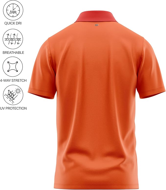 Funny Parody Golf Polo Shirt – Fun Movie Performance Quick Dry UPF Sun Protection Moisture Wicking Casual Wear Shocker Golf