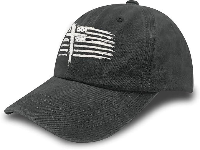 Christian Hats for Men Women, Jesus Baseball Cap, Adjustable Cotton Embroidered Christian Hats