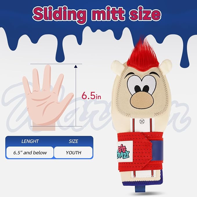 Sliding Mitt for Youth, Baseball Softball Sliding Glove for Kid, Hand Protection for Left & Right Hands, Baseball Accessories and Protective, Flexible Breathable Durable