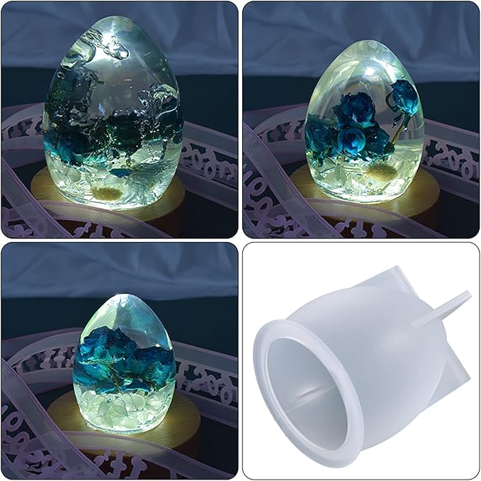 3 Pack Silicone Egg Cake & Candle Molds - Image 6