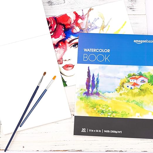 Amazon Basics Watercolor Pad, 140 lb / 300 gsm, 30 Sheets - Image 5
