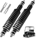 Golf Cart Shocks with Heavy Duty Coil Springs for 1994+ EZGO TXT/Medalist G&E Model, Replace E-Z-GO Front or Rear Absorbers OEM# 70928-G01 76418-G01 Included Extender for Lifted Cart - Black