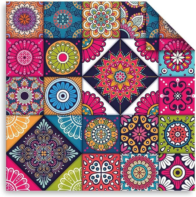 Origami Paper Kit 100 Sheets 70GSM 6 Inch Square Double Sided Color 100 Vivid - Image 7