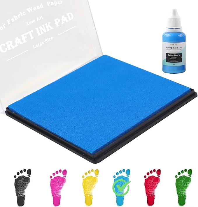 5"x4'' Large Ink Pad Washable Stamp Ink Pad by XoreArt