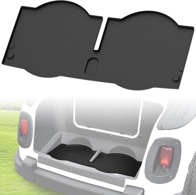 TPE Bag Well Mat for EZGO RXV, All Weather Rear Cargo Liner Bagwell Mat Rubber Slush Liner Insert Protection for E-Z-GO RXV 2008-2015 Accessories