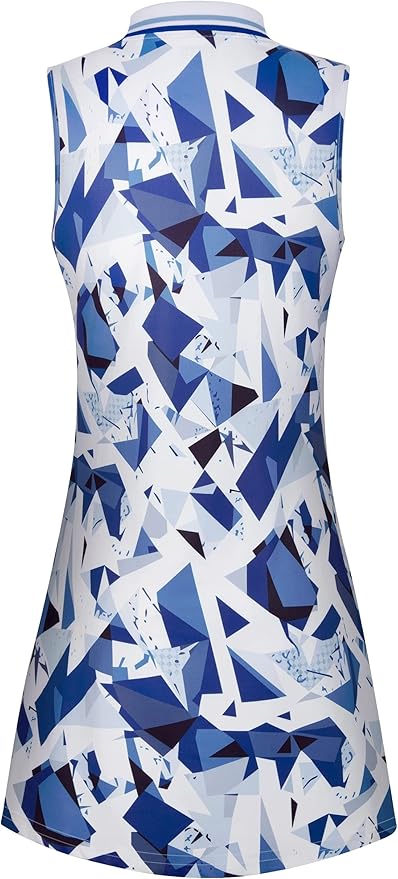 Womens Sleeveless Golf Tennis Dresses with Inner Shorts＆Pockets for Workout Exercise